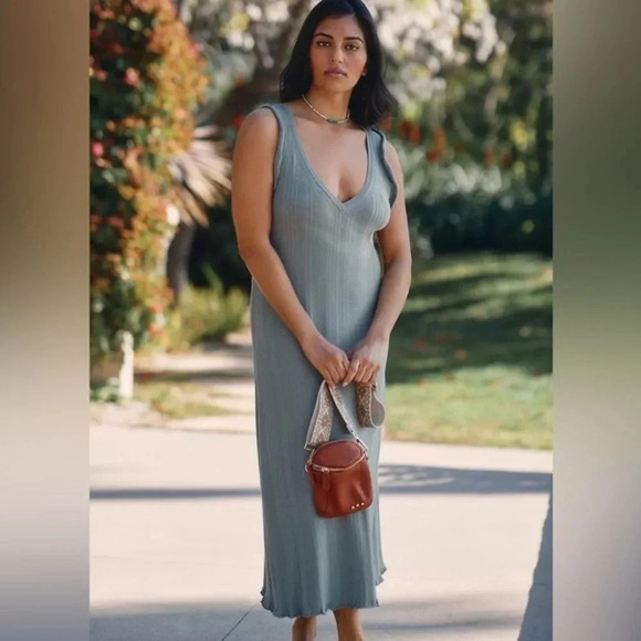 Daily Practice by Anthropologie Ribbed Sweater Midi Dress Plus Size 3X NWT - Picture 3 of 6